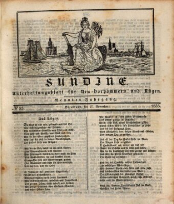 Sundine Freitag 27. November 1835