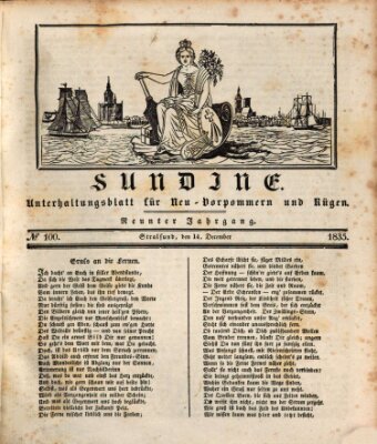 Sundine Montag 14. Dezember 1835