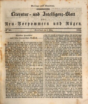 Sundine Montag 9. März 1835