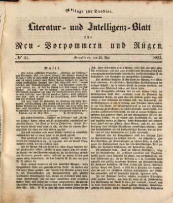 Sundine Freitag 22. Mai 1835