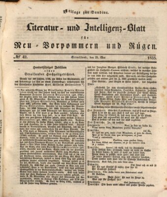 Sundine Montag 25. Mai 1835