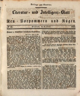 Sundine Freitag 16. Oktober 1835