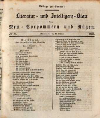 Sundine Freitag 23. Oktober 1835