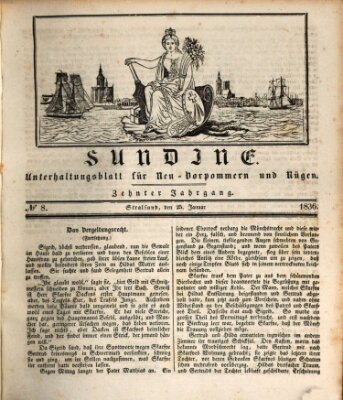 Sundine Montag 25. Januar 1836