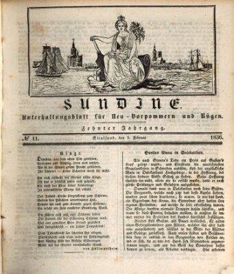 Sundine Freitag 5. Februar 1836