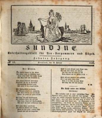 Sundine Freitag 12. Februar 1836