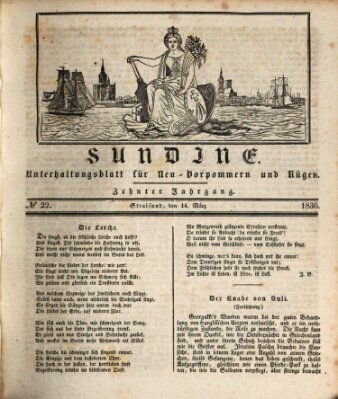 Sundine Montag 14. März 1836