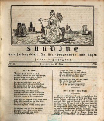 Sundine Freitag 25. März 1836