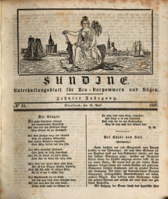 Sundine Freitag 15. April 1836