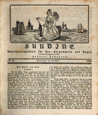 Sundine Montag 18. April 1836