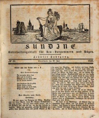 Sundine Montag 27. Juni 1836