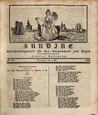 Sundine Freitag 1. Juli 1836