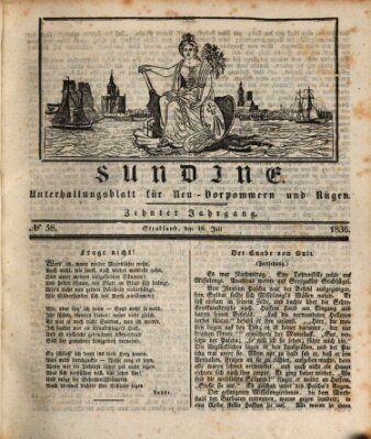 Sundine Montag 18. Juli 1836