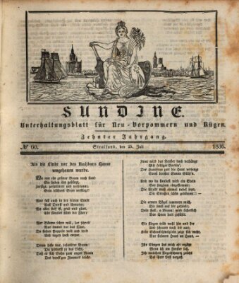 Sundine Montag 25. Juli 1836