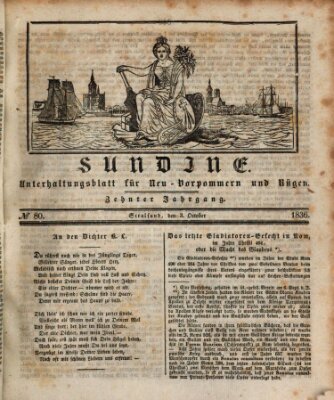 Sundine Montag 3. Oktober 1836