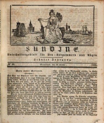 Sundine Montag 24. Oktober 1836