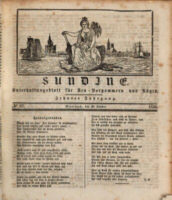 Sundine Freitag 28. Oktober 1836