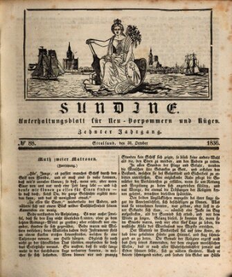 Sundine Montag 31. Oktober 1836