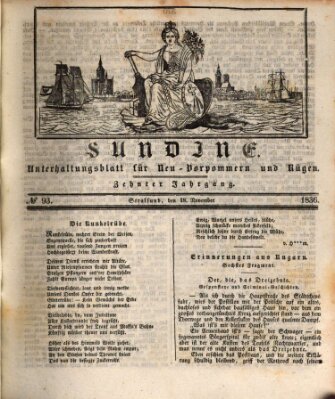 Sundine Freitag 18. November 1836