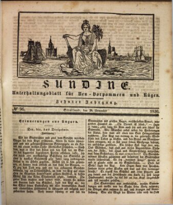 Sundine Montag 28. November 1836