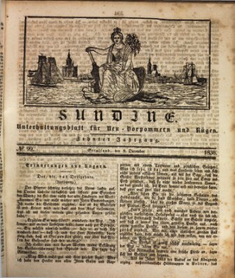 Sundine Freitag 9. Dezember 1836