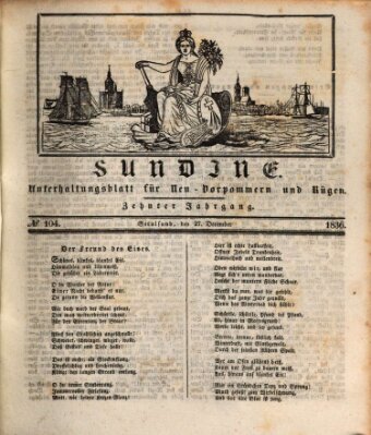 Sundine Dienstag 27. Dezember 1836