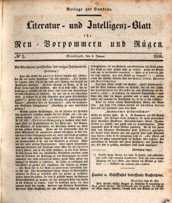 Sundine Montag 4. Januar 1836