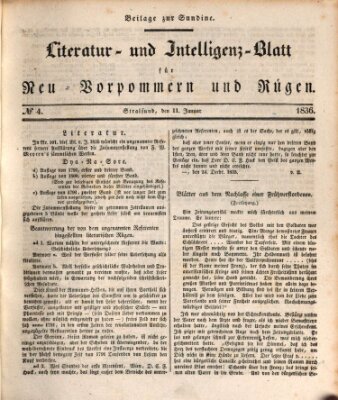 Sundine Montag 11. Januar 1836