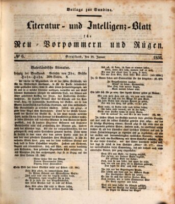 Sundine Montag 18. Januar 1836