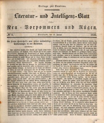 Sundine Montag 25. Januar 1836