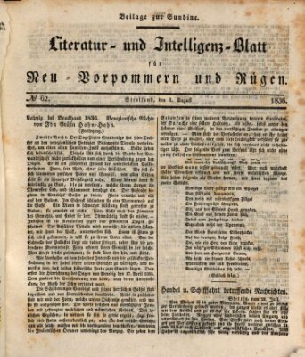 Sundine Montag 1. August 1836