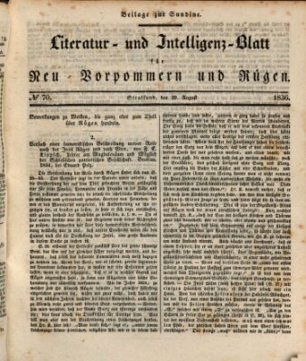 Sundine Montag 29. August 1836