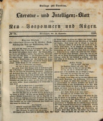 Sundine Montag 26. September 1836