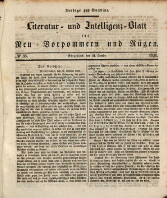 Sundine Montag 24. Oktober 1836