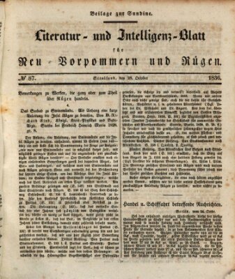 Sundine Freitag 28. Oktober 1836