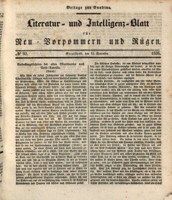 Sundine Montag 14. November 1836