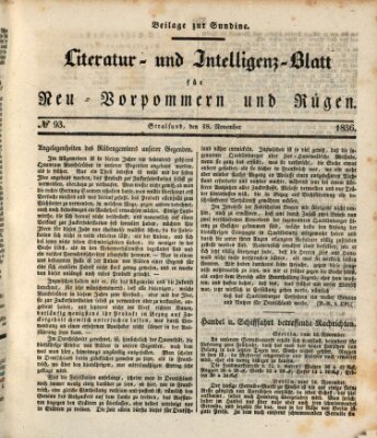 Sundine Freitag 18. November 1836