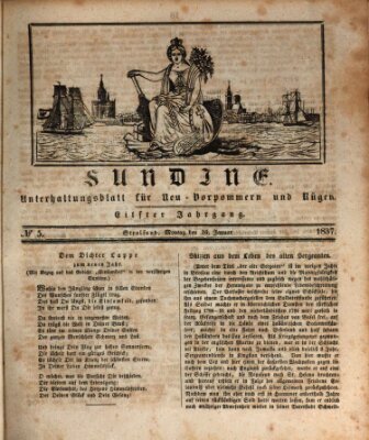 Sundine Montag 16. Januar 1837