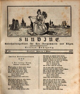 Sundine Freitag 3. Februar 1837