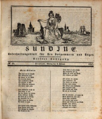 Sundine Montag 6. Februar 1837