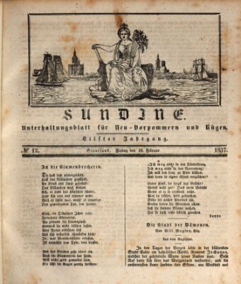 Sundine Freitag 10. Februar 1837