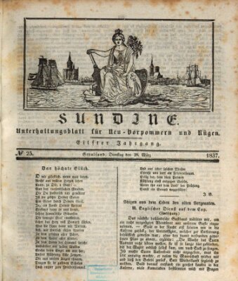 Sundine Dienstag 28. März 1837