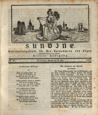 Sundine Montag 12. Juni 1837