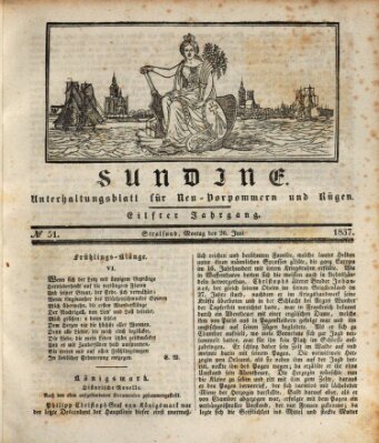 Sundine Montag 26. Juni 1837