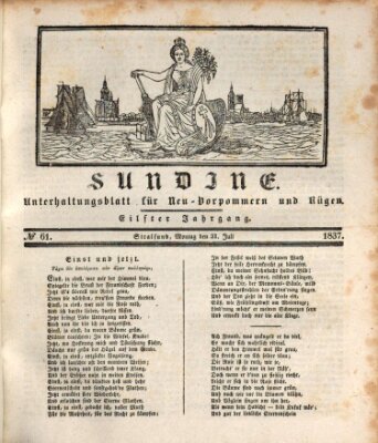 Sundine Montag 31. Juli 1837