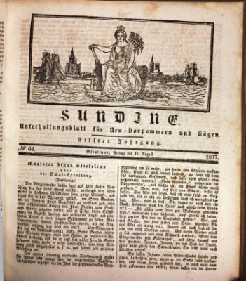 Sundine Freitag 11. August 1837