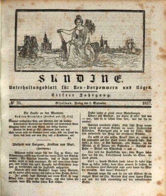 Sundine Freitag 1. September 1837