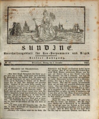 Sundine Montag 4. Dezember 1837