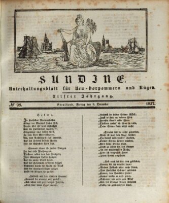 Sundine Freitag 8. Dezember 1837