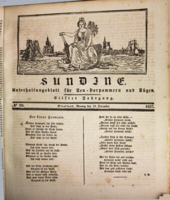 Sundine Montag 11. Dezember 1837